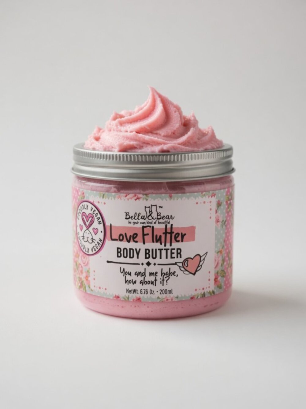 NWT Bella & Bear Love Flutter Body Butter 6.7oz